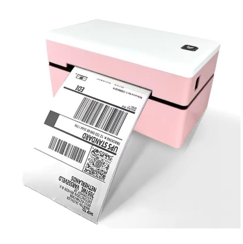 Stampante etichette rosa per